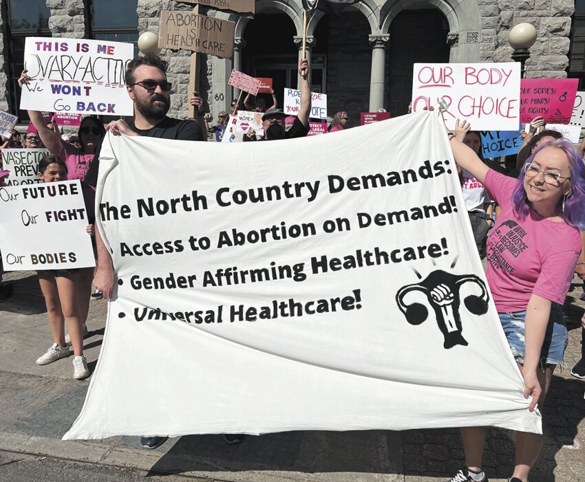 Roe v. Wade protesters converge on streets of downtown Massena - North ...