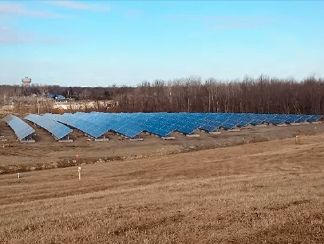 A solar farm in nearby Ogdensburg. NCTW photo.