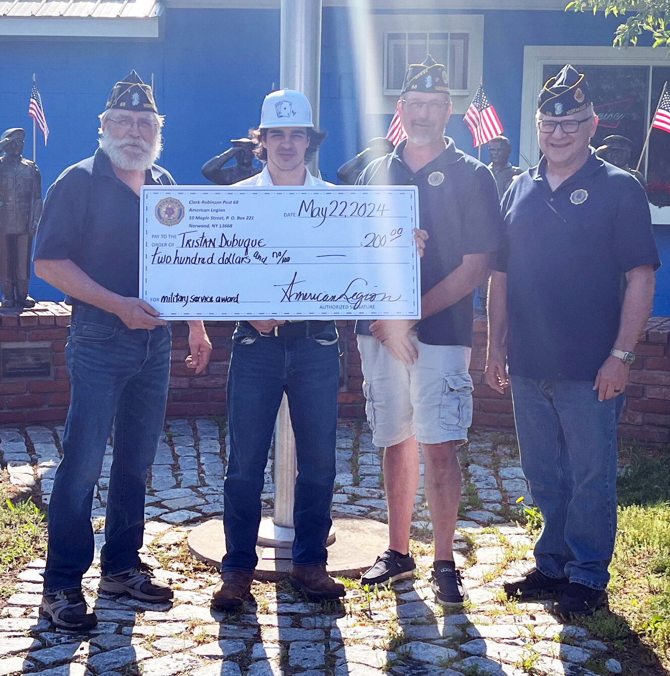 Norwood American Legion presents service award to SLC resident - North ...