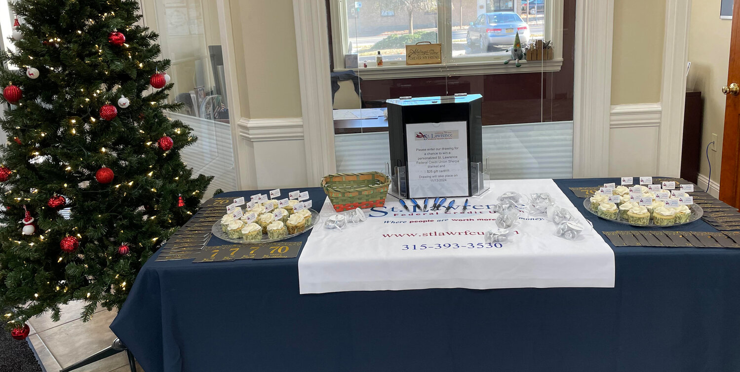 St. Lawrence Federal Credit Union offered customers some sweet treats at their State Street location.