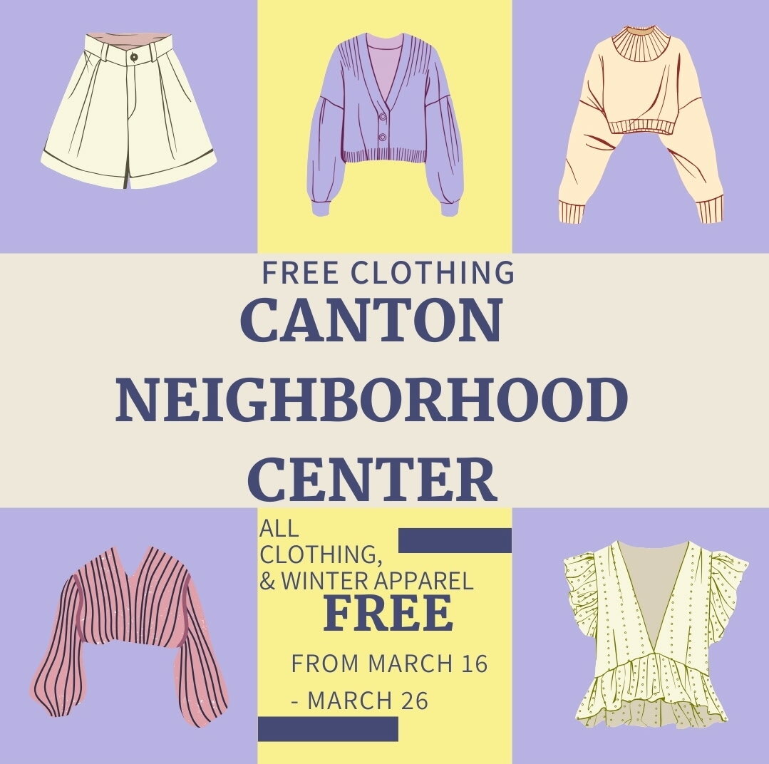 Canton Neighborhood Center offering free clothing March 16-26 - North ...