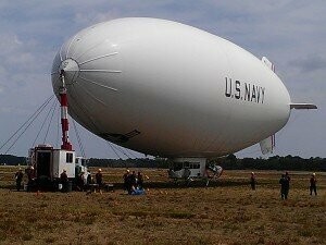 Airship at Fernandina Beach Airport 