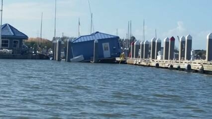 Hurricane Matthew's impact on the Fernandina Harbor Marina - Fernandina ...