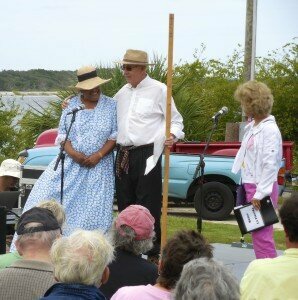 Viva Florida! event in Old Town with Arva Butler and Michael Harrison portraying the Clarkes.