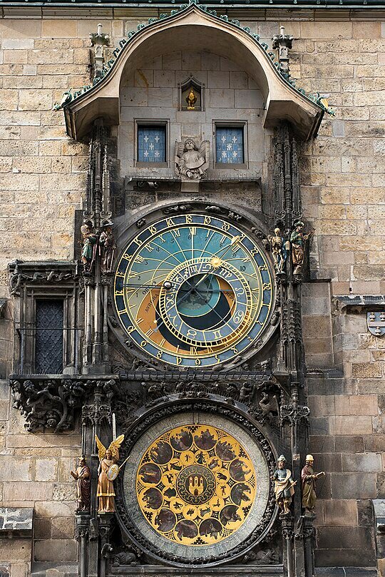 The astronomical clock in Prague dates back to 1410.
