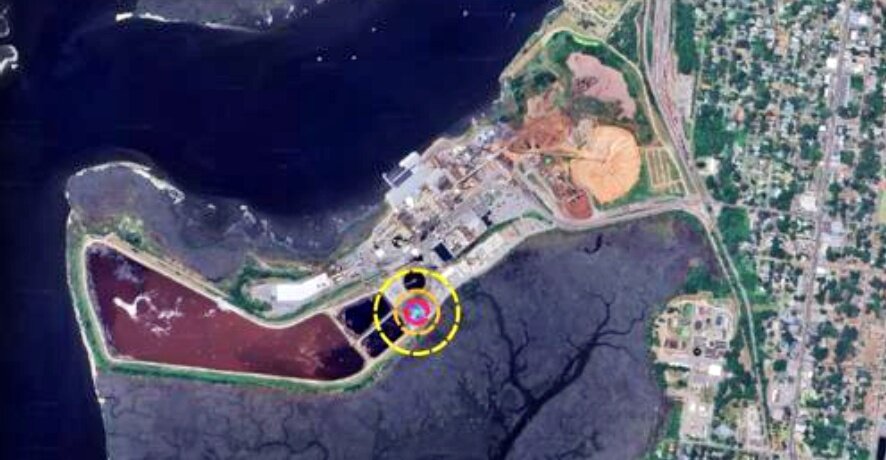 Circled area is location for proposed bioethanol facility.