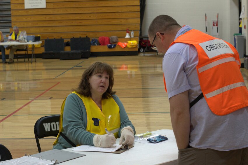 The 2024 FEMA Evaluated 2024 Prairie Island Nuclear Power Plant - Radiological Reception Center for Residents and Emergency Workers exercise took place at Elmwood High School on June 20 where emergency workers were trained and evaluated on procedures in the event of a radiological emergency.