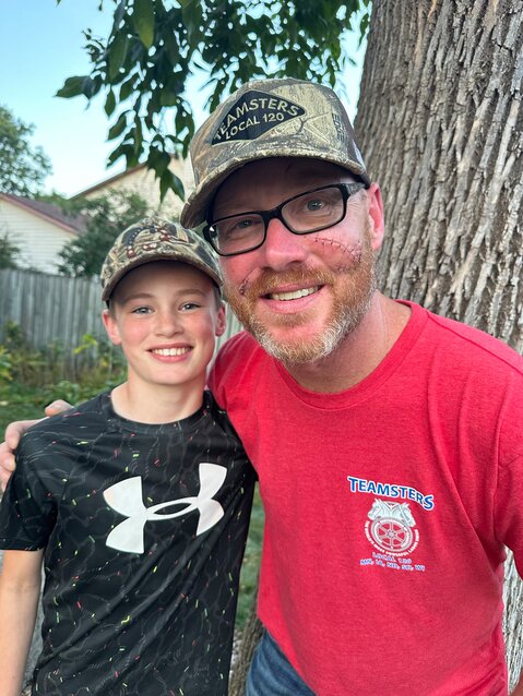 Ryan Beierman and his son Owen Beierman.