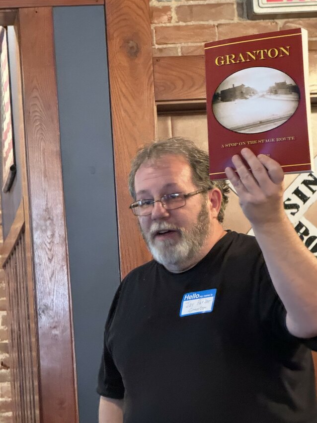 Jay Parker, Granton historian, spoke about his book projects.
