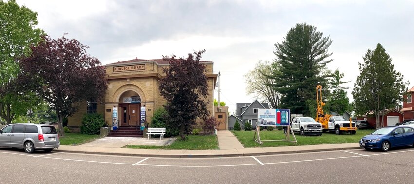 Trucks were on site May 30 at the D.R. Moon Memorial Library for soil boring activities. A groundbreaking ceremony will be held Wednesday, June 25 at 10 a.m. for the long awaited library expansion.