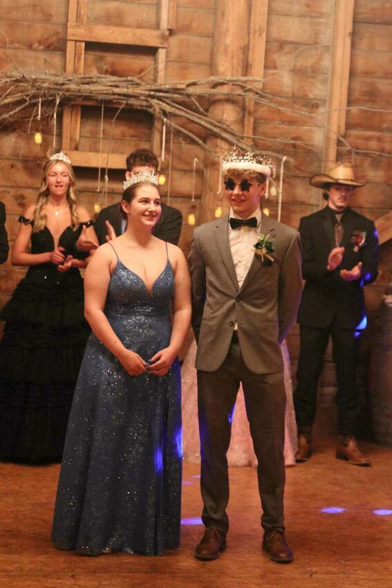 Angela Baures and Mason Gay crowned Prom Queen and King. 