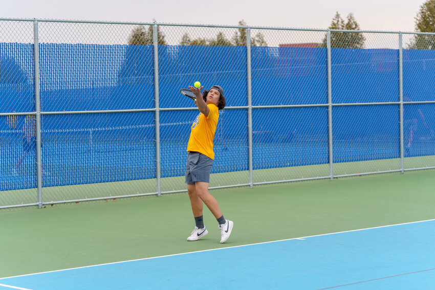 Devon Yang stepped into the number one singles role against St. Thomas. Yang played well, but could not hold off the Cadet&rsquo;s Drew Lindstrom, falling 6-2, 6-0.