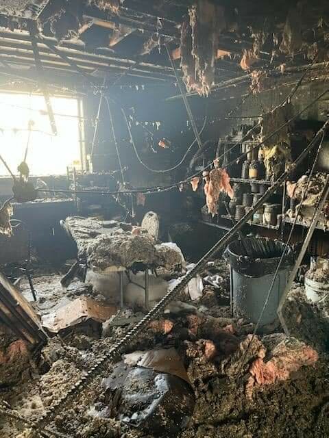The kitchen inside 715 Steer &amp; Beer after a fire broke out in the building, located at W6087 US Highway 10 in the town of Ellsworth.