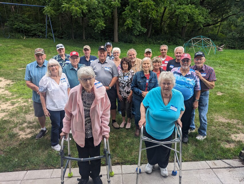 Country school attendees from Fargo, Clay Corner, Gertrude and Willow Hill met for an afternoon of reminiscing at Rush River Lutheran Church on Sunday, July 16.