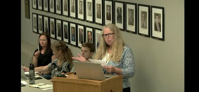 Prescott resident Melissa Rice shared her concerns with the Prescott City Council surrounding the downtown paid parking plan.