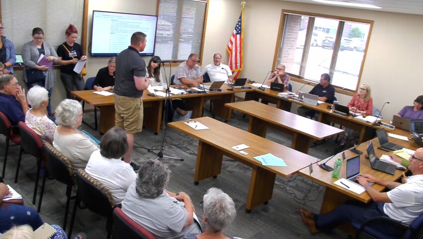 There were no seats to spare at the River Falls School Board meeting Monday, July 24 as around 30 community members gave their public comments, with many more in attendance.