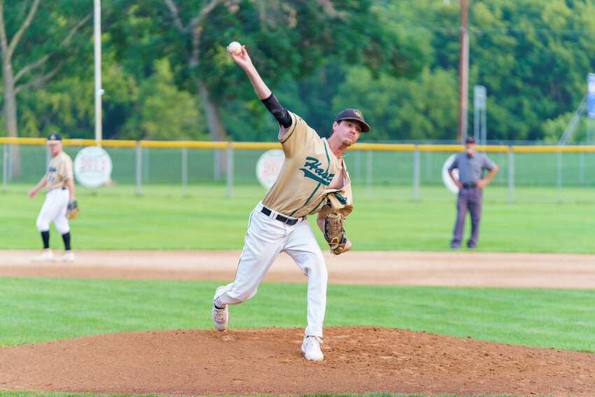 Dennis Reinhart earned the start for the Region 5C playoffs with 14 straight shutout innings in his previous two, regular season starts. Reinhart pitched well against the Sharks, allowing only three earned runs in the 5-2 loss