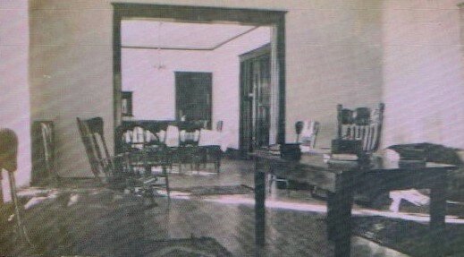 Interior of the first-floor living space at the Old People's Home.