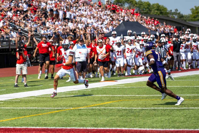UW-River Falls defeated No. 3-ranked Mary Hardin-Baylor 45-22 in its 2023 season opener at Smith Stadium Saturday afternoon.