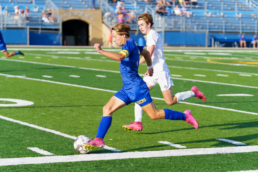 Jed Carlson scored the last two goals for the boys&rsquo; soccer team. Carlson brings a ton of energy to the Raiders offense and his quickness with the ball is very entertaining to watch.