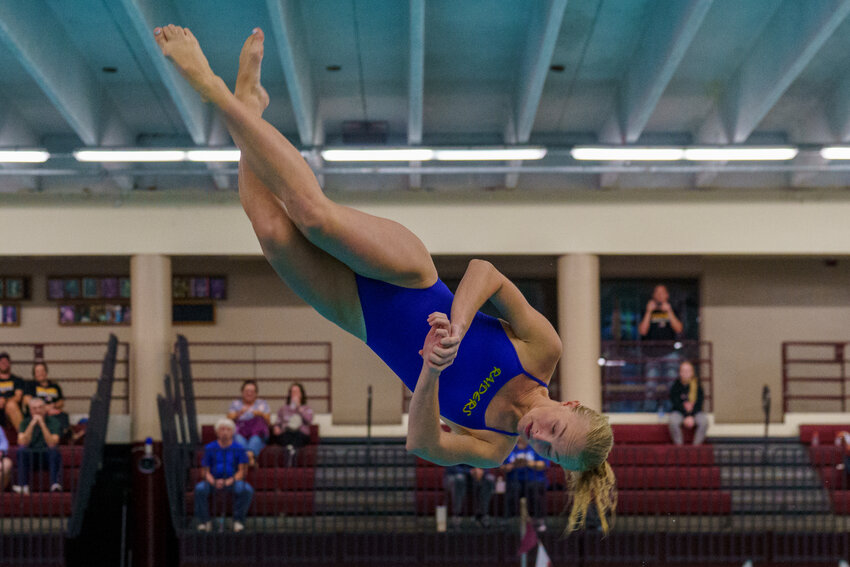 Ashtyn Stewart earned second place in diving at the South St. Paul meet. Stewart scored 199.75