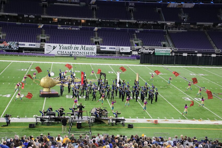 The Raiders performed at US Bank Stadium for the Youth in Music Championships where they won the Class A title.