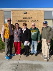The members of this year&rsquo;s Prescott Lions Screen  Team are (from left) Dan Christensen, school nurse Jessica Stute, Jennifer Christensen, Roger Hulne and Ralph Chase.