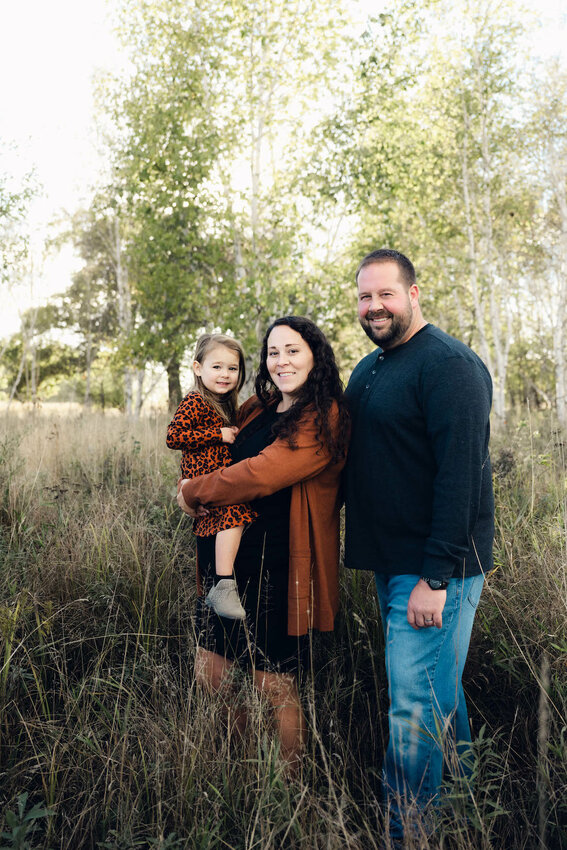 Jordan Donnerbauer (right), his wife, Stephanie and daughter, Aspen (left) and newborn son, Grant (not pictured) live in Neillsville, Wisconsin where they love to spend time enjoying the outdoors as a family.