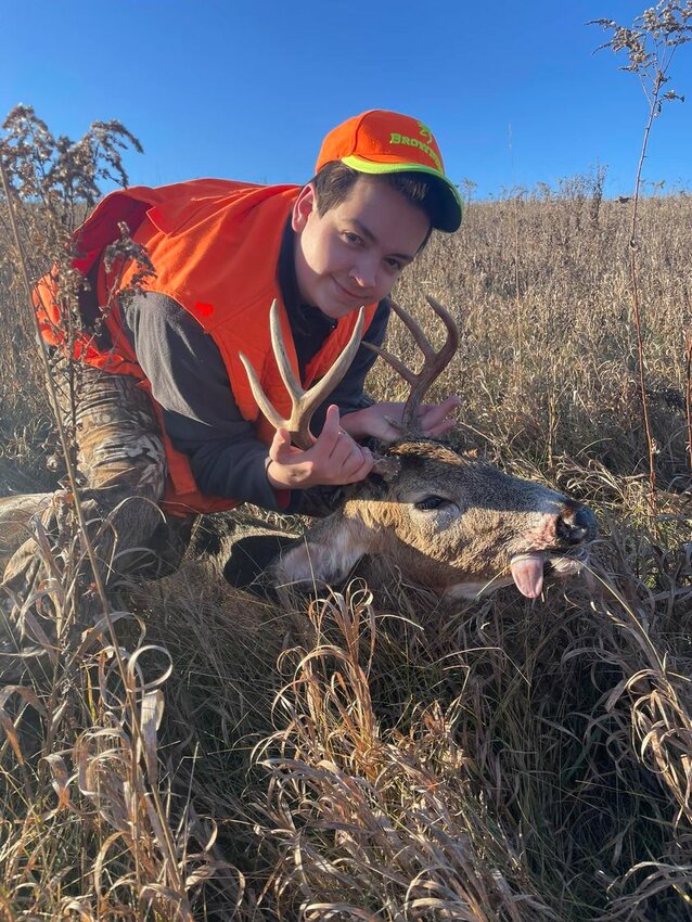 The first shout out of the 2023 Wisconsin Deer Gun Season went to Journal summer intern Andrew Harrington of Ellsworth. Congrats Andrew for being the first one on the board and also for your first buck, an eight-pointer.