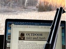 Typing my column while muzzleloader deer hunting in the Big River valley is becoming tradition.
