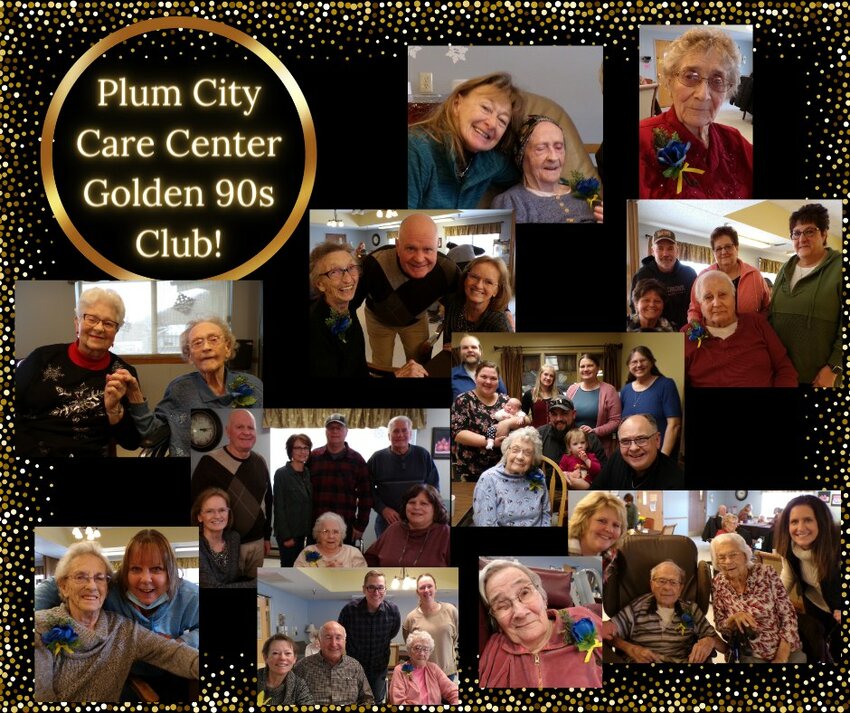 Plum City Care Center had a blast last Sunday, Jan. 28 celebrating all our residents who are 90 years old and better! It was fun to see family and friends joining the party and a huge THANK YOU to Jeff Bechel for the wonderful music!