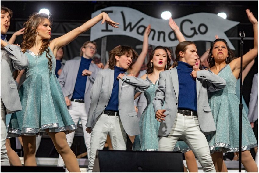 Scenes from the Hastings High School Show Choir Riverside Company&rsquo;s championship performance at the Rock the North competition Feb. 10.