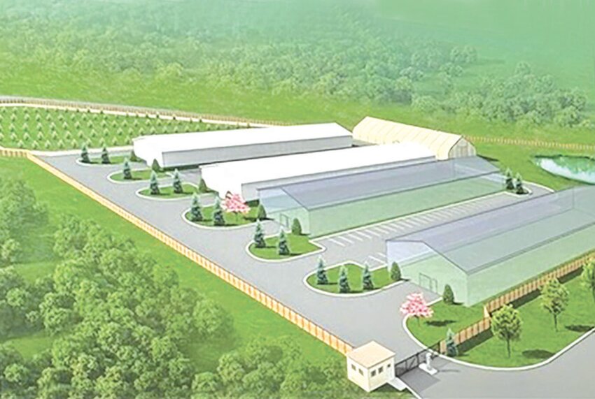 Renderings of a marijuana grow operation planned for land owned by the Prairie Island Indian Community at the southeast intersection of Hwy. 316 and 200th Street.