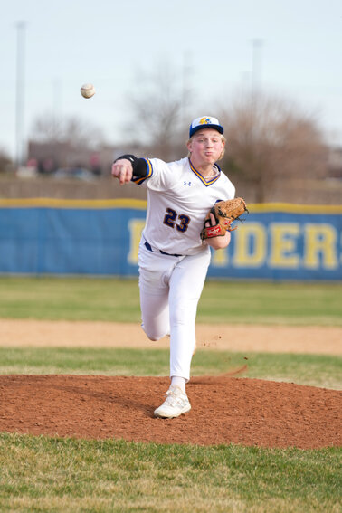 Evan Nelson filled the closer role well striking out all three batters he faced after Matt Sherry pitched six straight shutout innings to earn the Raider win 2-0.