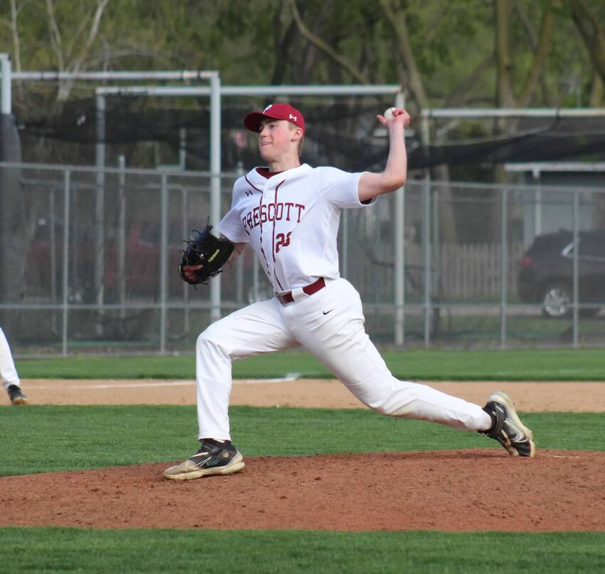 Cullen Huppert went 5 2/3 innings on Friday with 13 strikeouts. He and Ian Leask combined to no-hit the Amery Warriors.