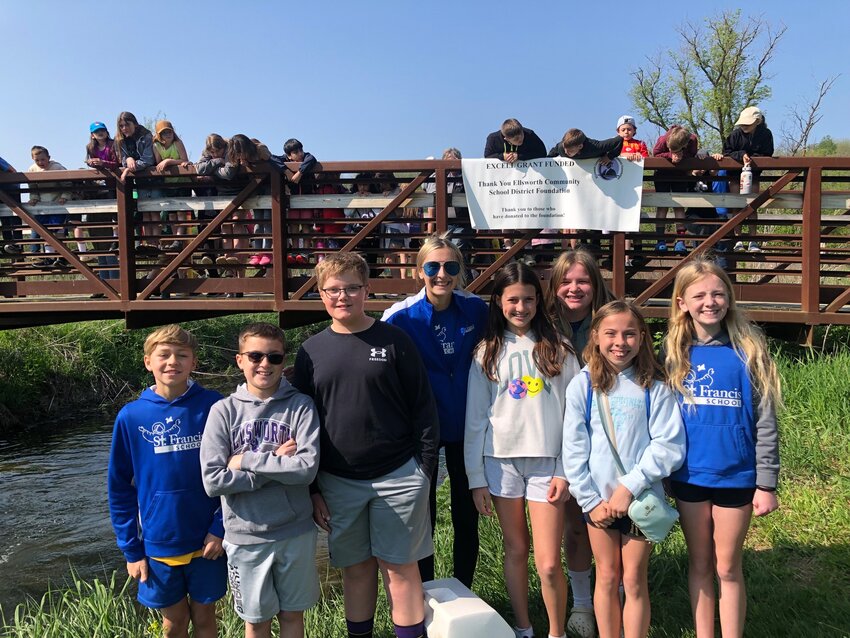 The Ellsworth Community School District Foundation&rsquo;s EXCELL grants fund initiative such as St. Francis School&rsquo;s trout study and release at the Trimbelle Nature Area.