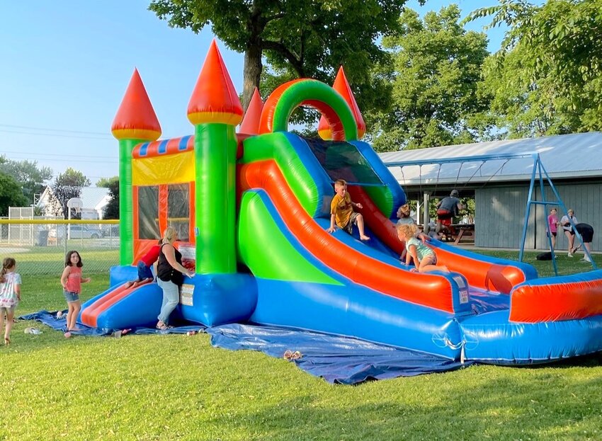 Free Bouncy Houses like this one at last year&rsquo;s Family Fun Night at Boyd will return to Lotz Park July 11.