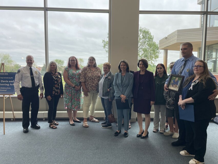 Families of those lost to overdoses attended the presentation given by Senator Amy Klobuchar, Representative Angie Craig and Bridgette Norring about the Cooper Davis and Devin Norring Act.
