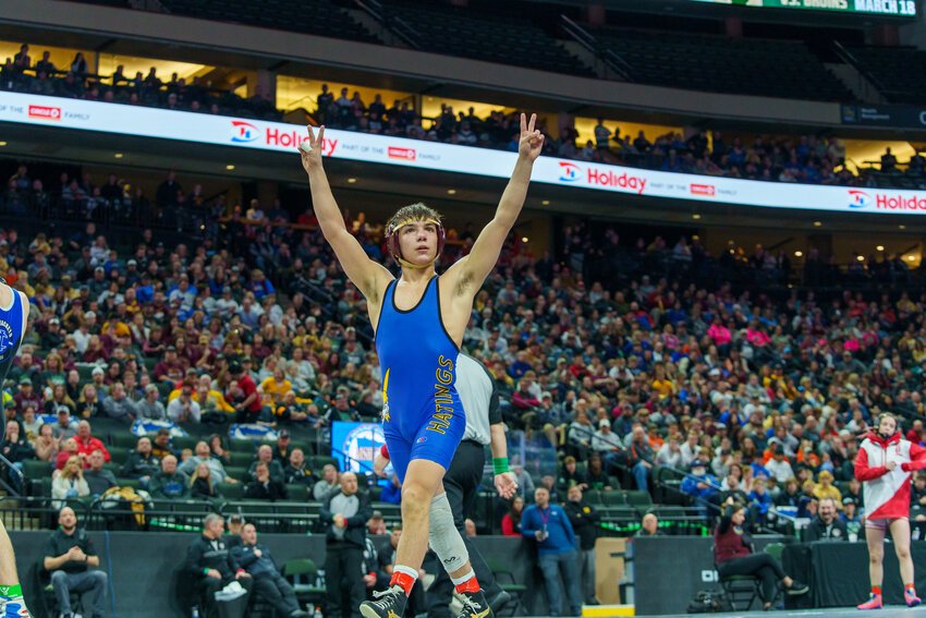 Blake Beissel will wrestle for the Golden Gophers this year after winning two MSHSL State Titles with his second in 2023.