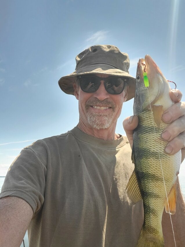 Mark Walters with a dandy of a Green Bay perch.