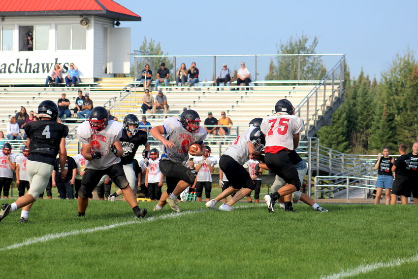 The Owen-Withee Blackhawks hosted a football scrimmage Saturday, August 24 at Owen-Withee High School.