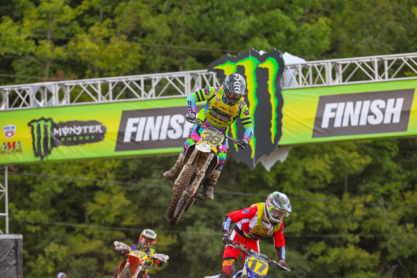 Wyatt McGrath placed third in the 450B class at Loretta Lynn's AMA National Motocross Championship in Tennessee.