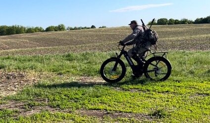 My electric bike has found many uses, including elk hunting, morel mushroom picking, trout fishing, transportation to my turkey blind and more.