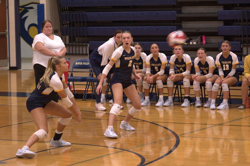 The River Falls serve receive was the best Head Coach Sara Kealy has seen since coaching the team during the Sept. 17 win over Woodbury.