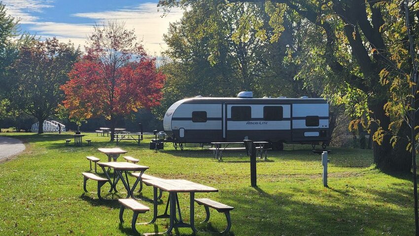 The beautiful fall colors make the Chapman Park Campground a scenic destination for camping.