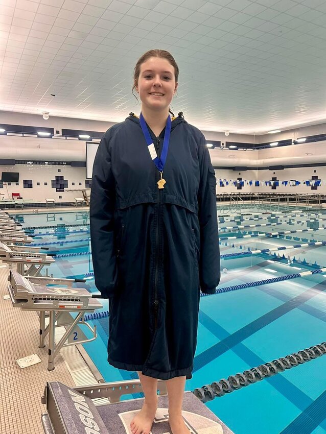 Junior diver Avery Singel won Sectionals to move onto State at Hudson on Friday, Nov. 8.