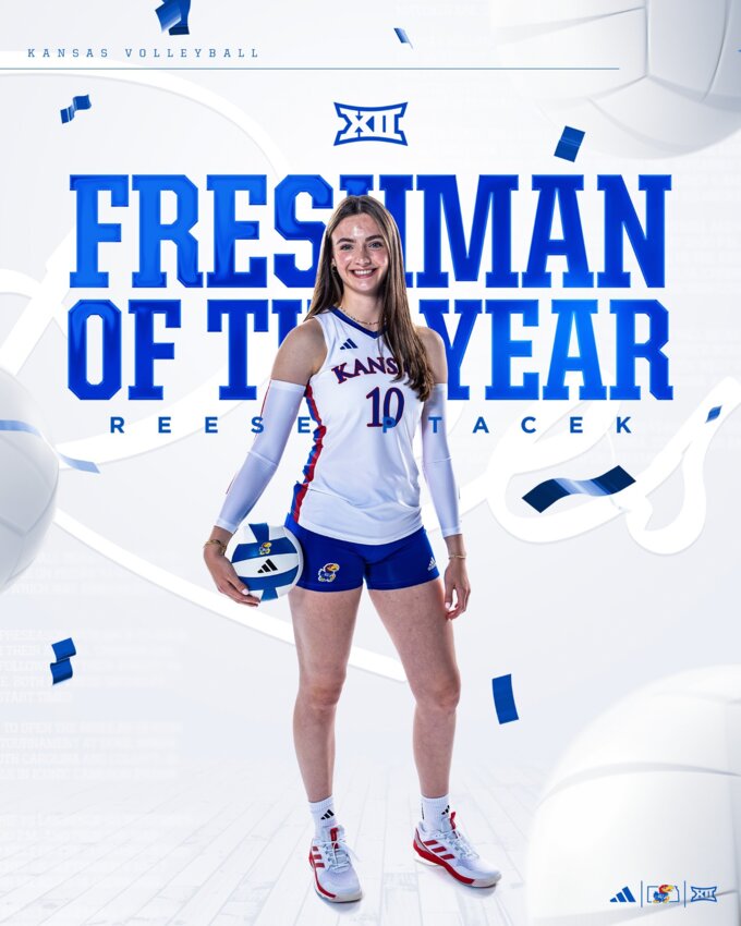 Prescott graduate Reese Ptacek brought home some of the highest Big 12 Conference honors in her freshman season.