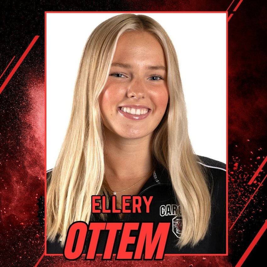 River Falls' Ellery Ottem, sophomore swimmer for the University of South Carolina.