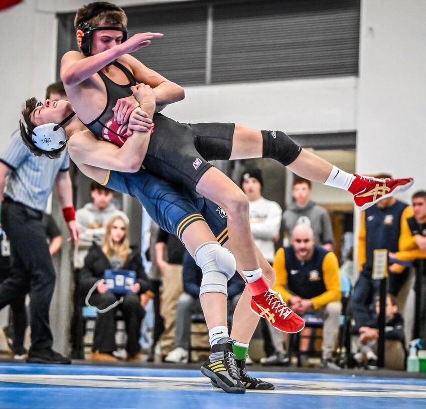 River Falls&rsquo; Waylon Deaton won the 113-pound Sectional after taking down some tough opponents to get there.