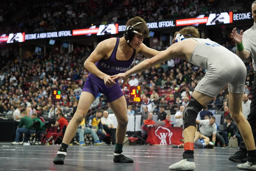 Ellsworth&rsquo;s Austin Peterson wrestled in the WIAA State Semi-Finals Friday night dropping a heartbreaker by decision, 1-0. Peterson finished in fourth place.